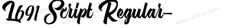 L691 Script Regular字体转换 L691 Script Regular字体转换